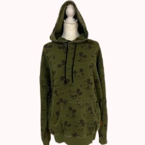 Disney‎ Artist Series Green Hoodie Sweater Size Small